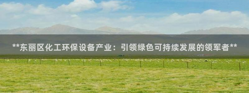 亿万先生官方网站客户端下载安装手机版：**东丽区化工环保设备产业：引领绿色可持续发展的领军者**