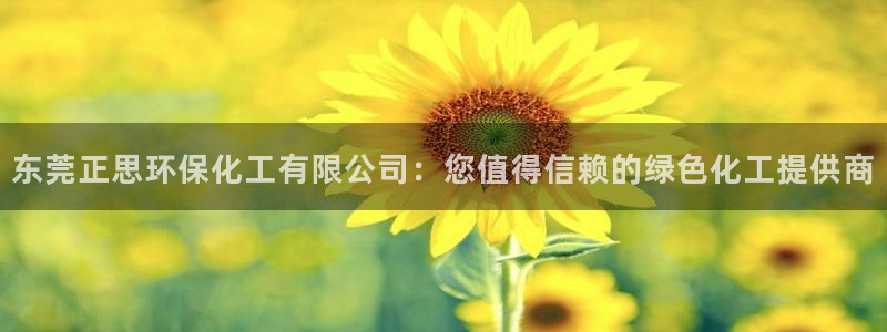 亿万网络：东莞正思环保化工有限公司：您值得信赖的绿色化工提供商