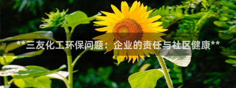 亿万先生 手机版下载最新版：**三友化工环保问题：企业的责任与社区健康**