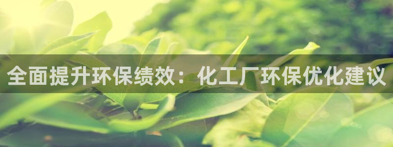 mr8001亿万先生：全面提升环保绩效：化工厂环保优化建议