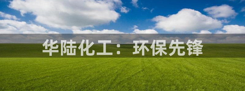 亿万先生手机版入口在哪看：华陆化工：环保先锋