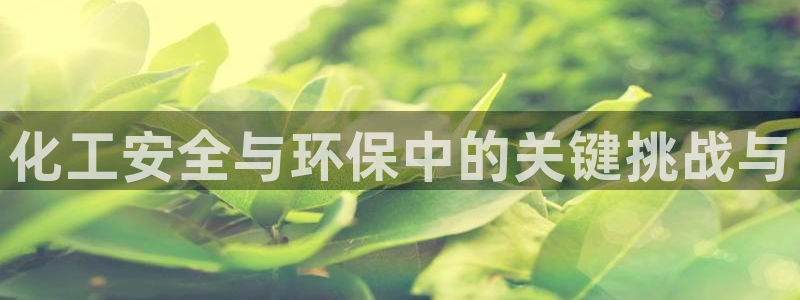 亿万先生手游下载官网：化工安全与环保中的关键挑战与