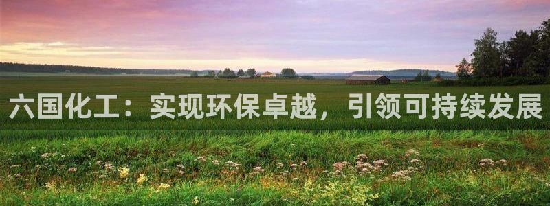 亿万手游官网网址：六国化工：实现环保卓越，引领可持续发展