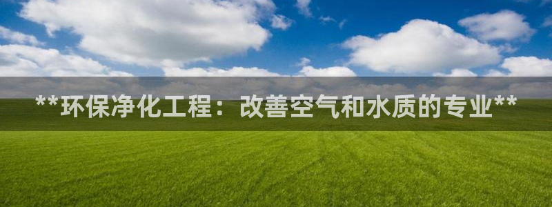 亿万解析：**环保净化工程：改善空气和水质的专业**