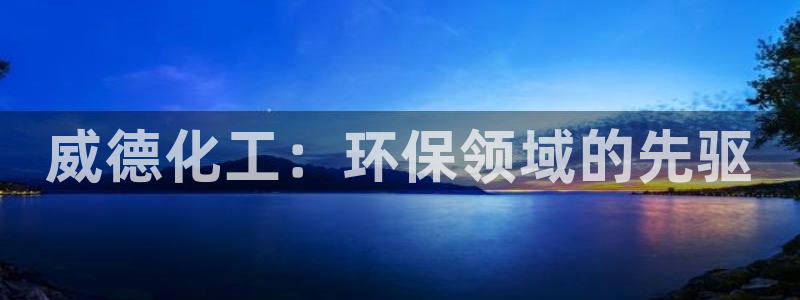 亿万百度百科官网：威德化工：环保领域的先驱