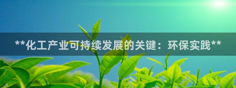 亿万购平台最新消息：**化工产业可持续发展的关键：环保实践**