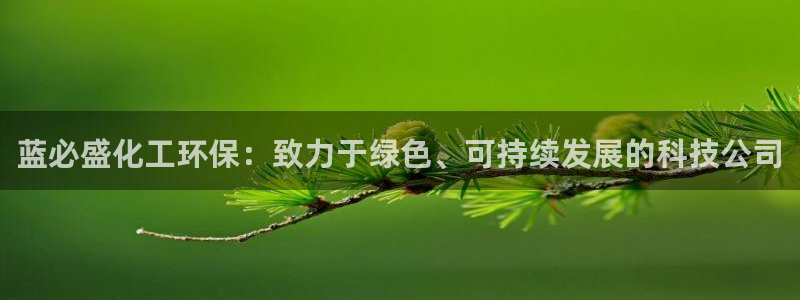 亿万先生充电桩：蓝必盛化工环保：致力于绿色、可持续发展的科技公司